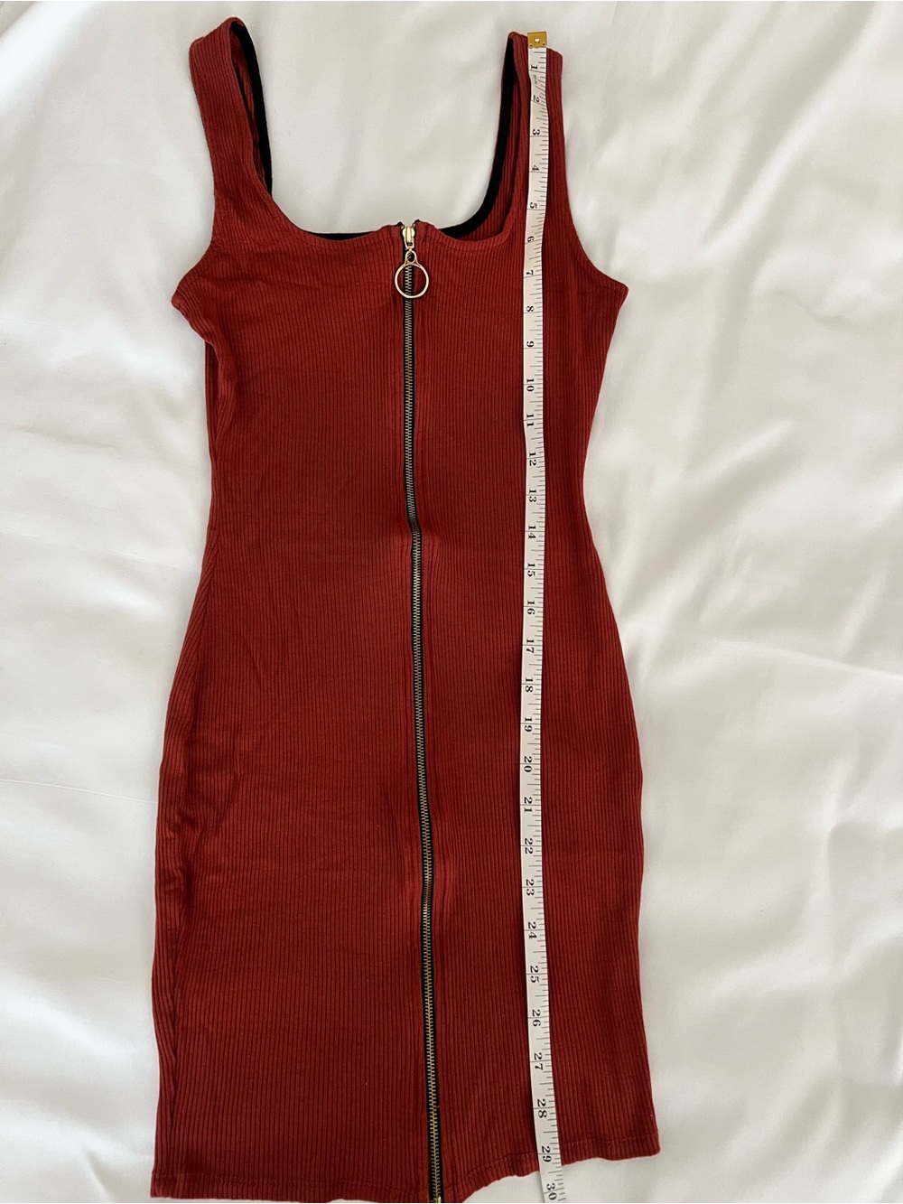 Windsor Ribbed Zip-Front Dress - Picture 7 of 7